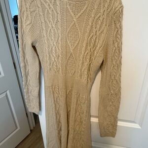 Lucky Brand Beige Knit Sweater